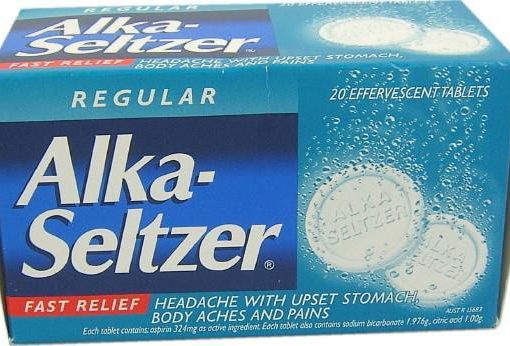 suggestive sell Alka Seltzer